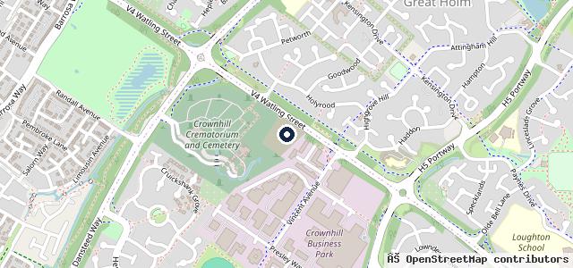 Map showing the location of The Vauxhall Centre