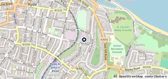 Map showing the location of Advanced Automotive | Ryde
