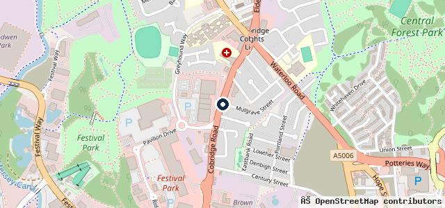 Map showing the location of Ken Jervis Kia