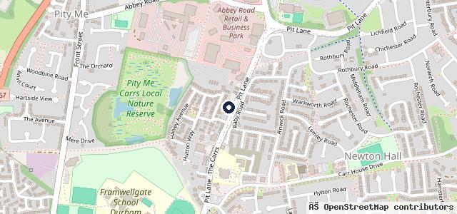Map showing the location of Protyre Durham