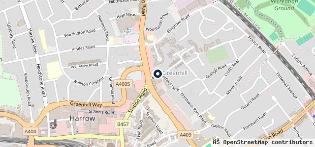 Map showing the location of Buntings of Harrow Ltd