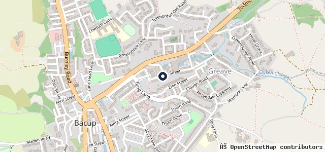 Map showing the location of Vale Street Garage