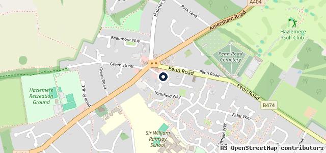 Map showing the location of Chiltern