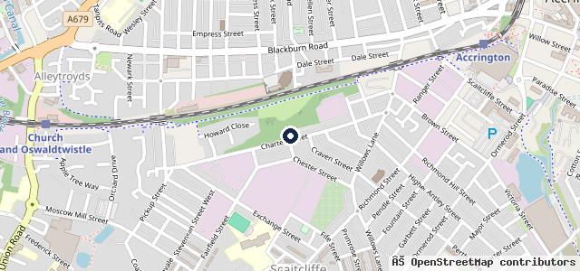 Map showing the location of Chester Garage