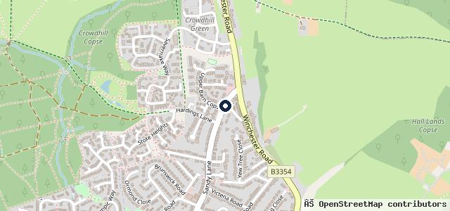 Map showing the location of Harding Vehicle Repairs Ltd