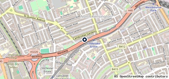 Map showing the location of Kensington Autocare Ltd