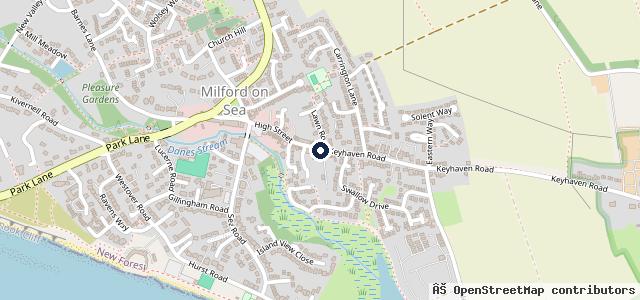 Map showing the location of Milford Motor Services