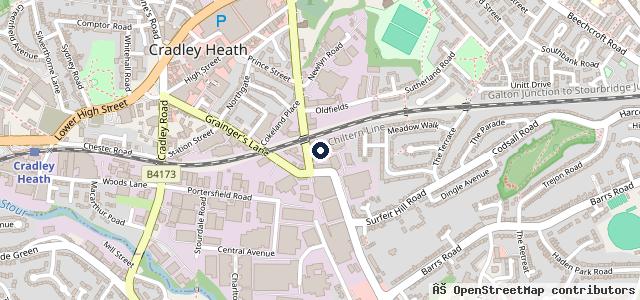 Map showing the location of S P Simnett