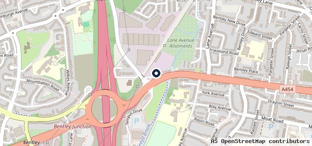 Map showing the location of Walsall Way Motors