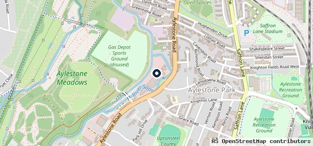 Map showing the location of FMG Repair Services Leicester