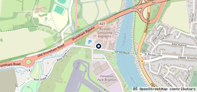 Map showing the location of Ricardo Reunion | Shoreham-by-Sea