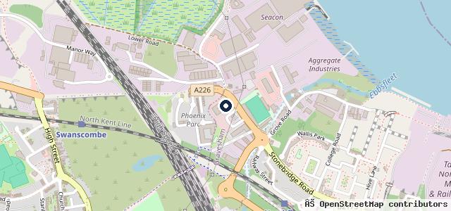 Map showing the location of SMC Ford Gravesend