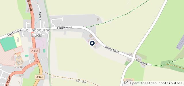 Map showing the location of Rick Harris Engineering Collingbourne Garage