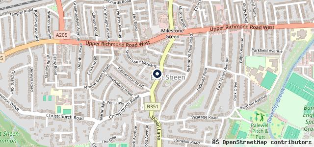 Map showing the location of Sheen Lane Motors Ltd