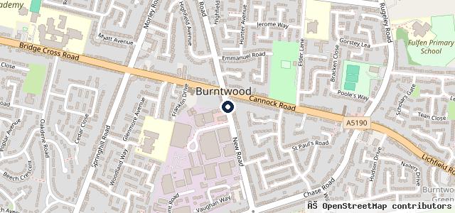 Map showing the location of A & J Vehicle Repairs