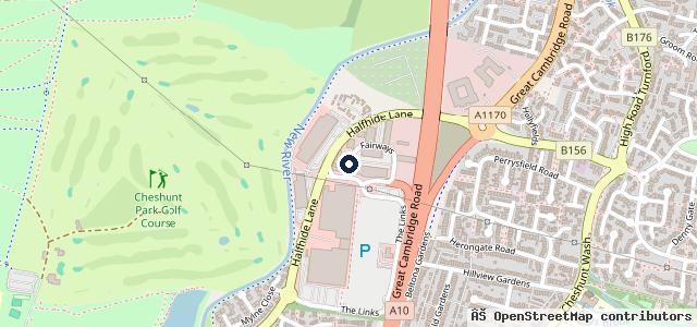 Map showing the location of Autocare Cheshunt