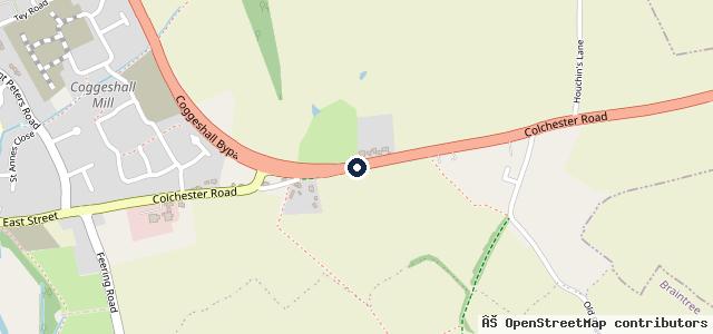 Map showing the location of A.A. Autos | Colchester