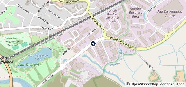 Map showing the location of Rumney Automotive Centre Ltd