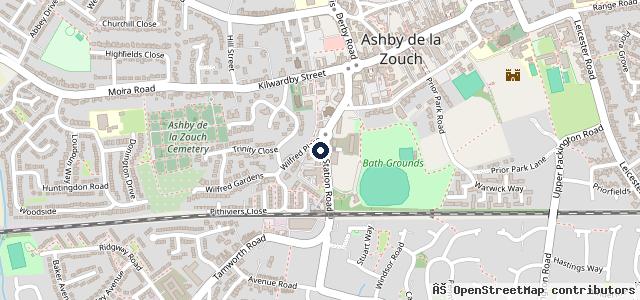 Map showing the location of Station Road Service Station