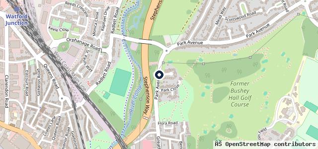 Map showing the location of Advanced Autos