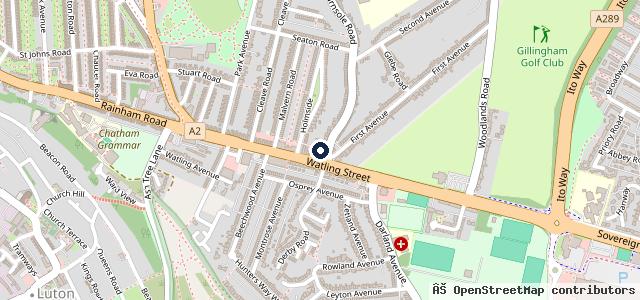 Map showing the location of Kwik Fit Plus