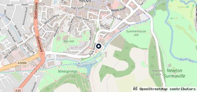 Map showing the location of Horizon Honda Yeovil