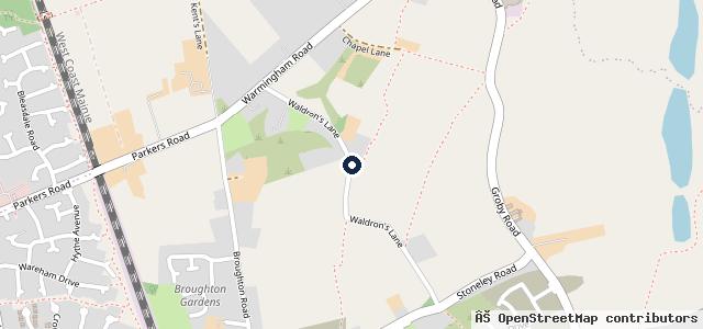 Map showing the location of L P Automotive Repair & Recovery