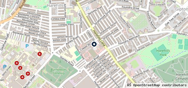 Map showing the location of Auto Point Leeds Ltd
