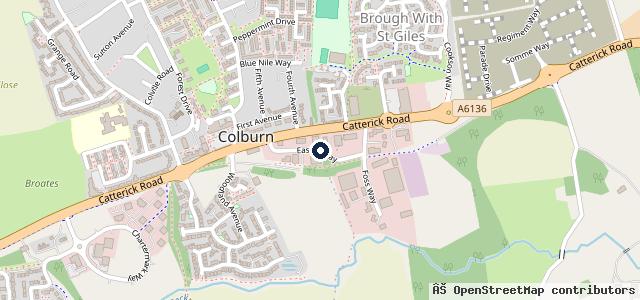 Map showing the location of Automotive Garage Services Catterick