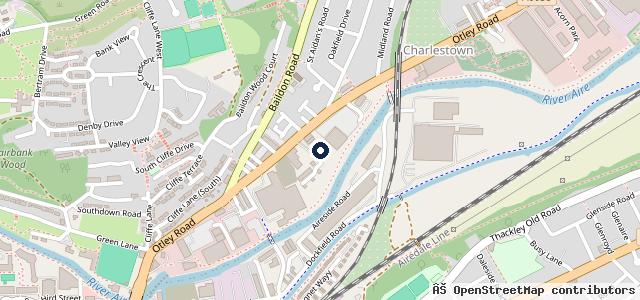 Map showing the location of Baildon Service Centre