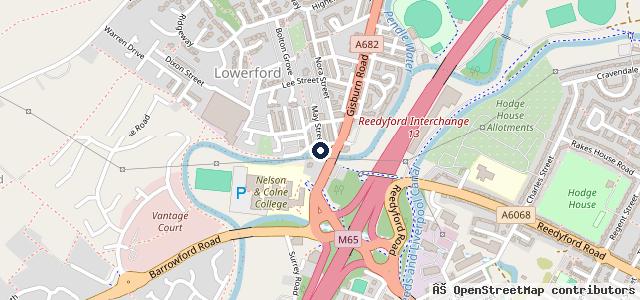 Map showing the location of Barrowford MOT Test Centre