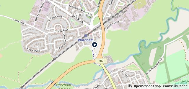 Map showing the location of BF Crew
