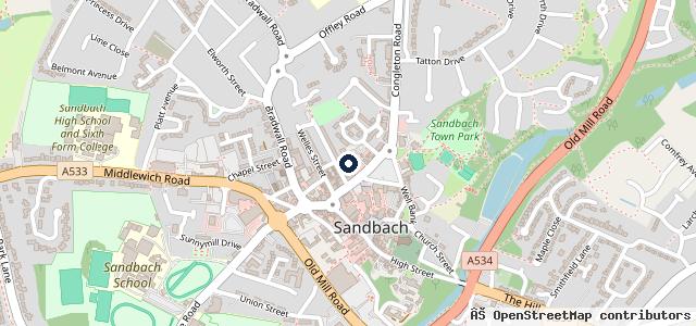 Map showing the location of Smithy Garage