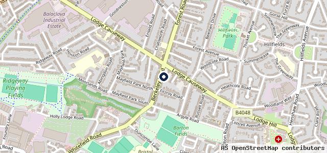 Map showing the location of Berkeley Road Garage