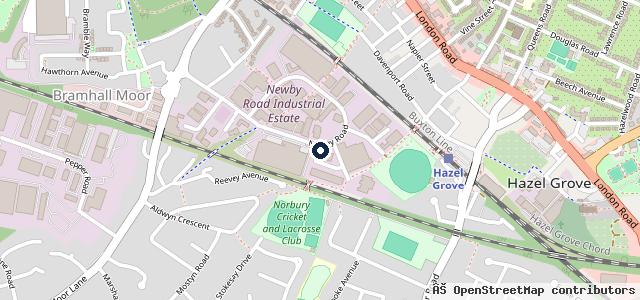 Map showing the location of Ric Wood Motorsport