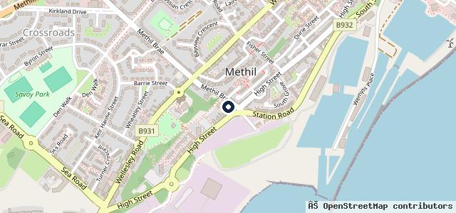 Map showing the location of Braeside Garage