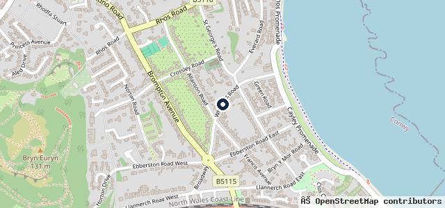 Map showing the location of Berrys Garage