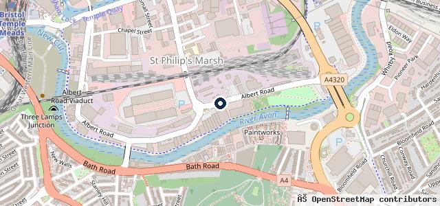 Map showing the location of BCC Bristol Car Centre