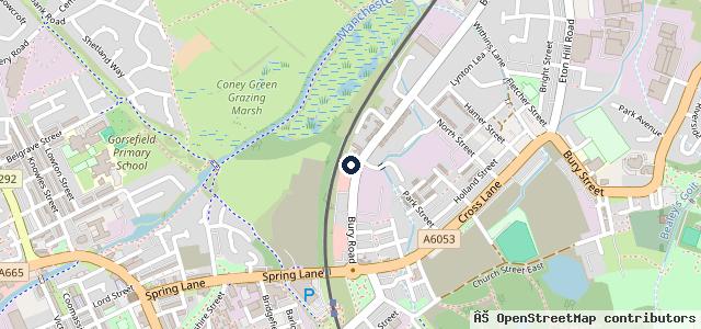 Map showing the location of Bury Road Garage Ltd