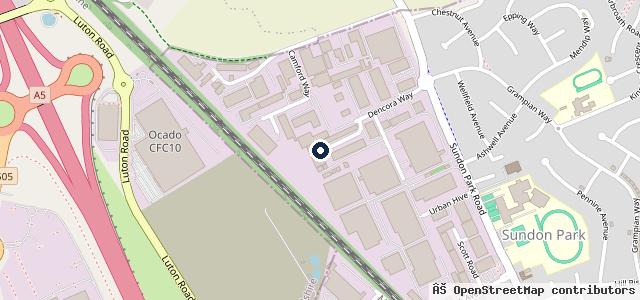 Map showing the location of Camford Car Care