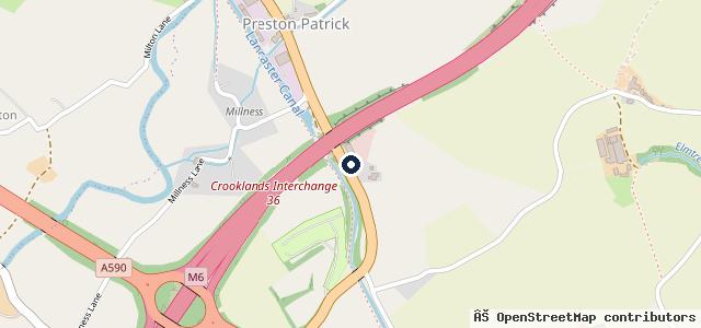 Map showing the location of Canal Garage