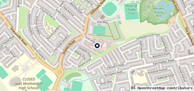 Map showing the location of Cavey's Patch