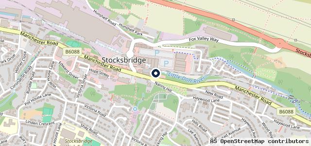 Map showing the location of Gordon Tyres Bramley