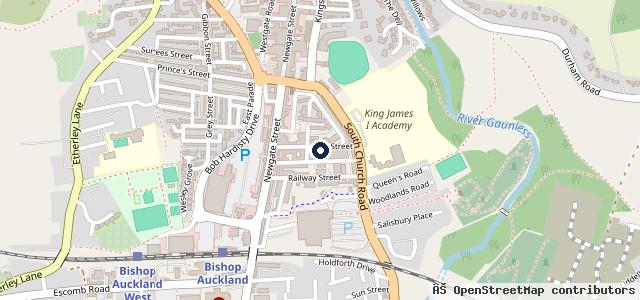 Map showing the location of Chester Garage