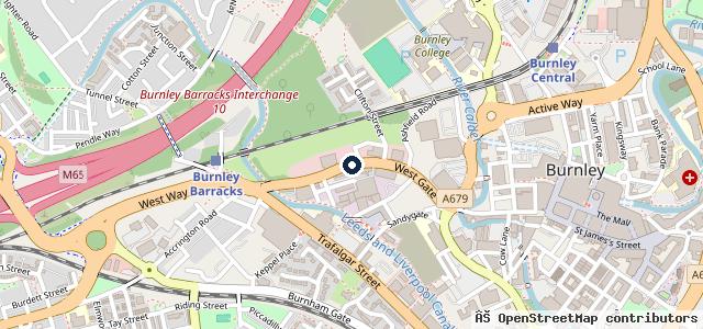 Map showing the location of Chorley Group Burnley Nissan