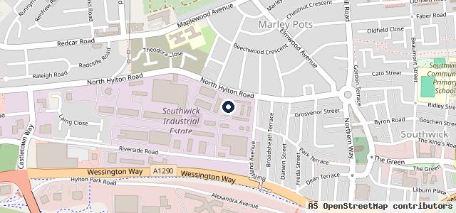 Map showing the location of City Auto Solutions