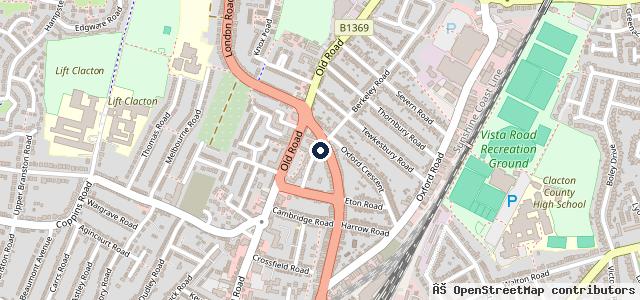 Map showing the location of Clacton Fastfit MOT, Service & Repair Centre