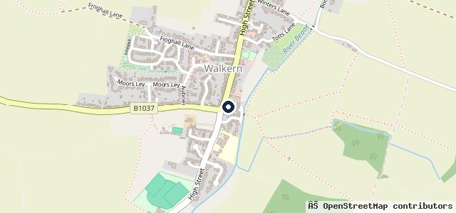 Map showing the location of Clarks Garage Walkern