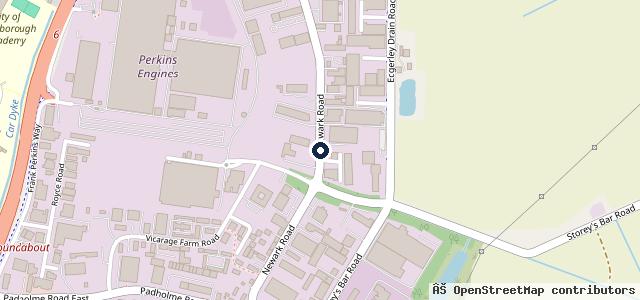 Map showing the location of Close Motor Company KGM (SsangYong), Relocated To Corby NN171UX