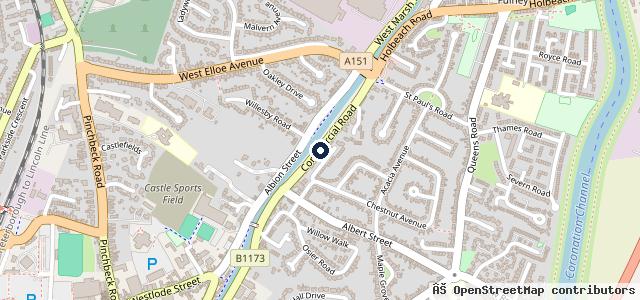 Map showing the location of Commercial Road Garage